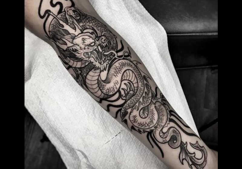 Tatuagem masculina Dragão