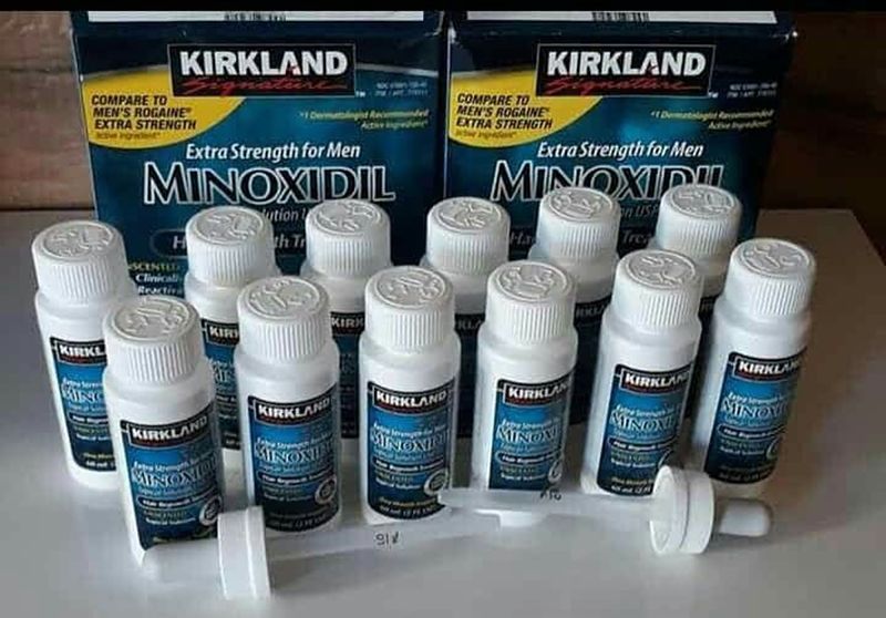 frascos de minoxidil