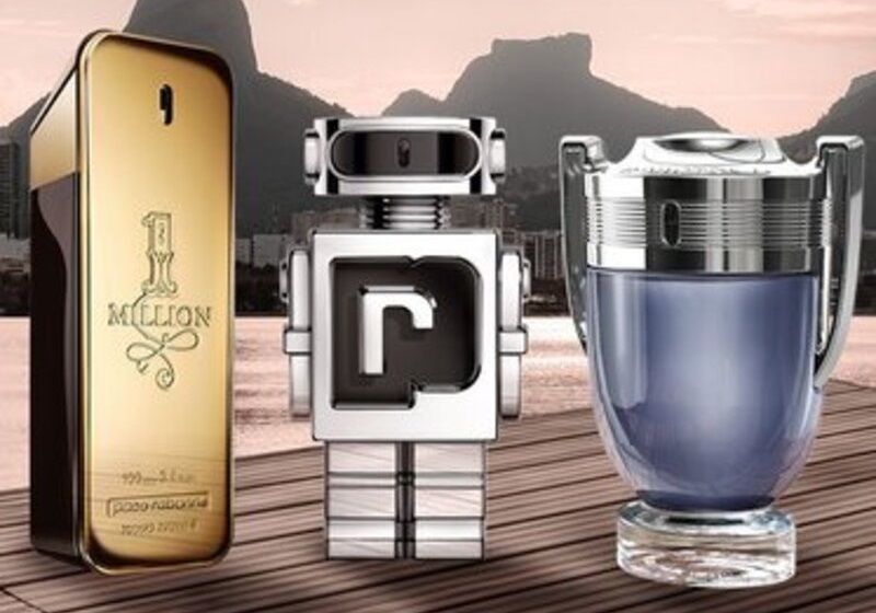 Imagem de três perfumes masculinos