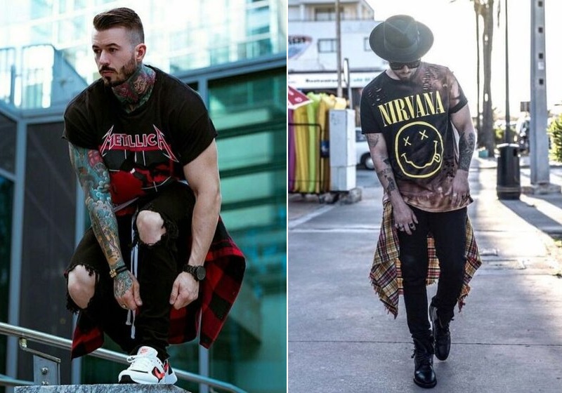 Estilo rocker: looks para homens roqueiros