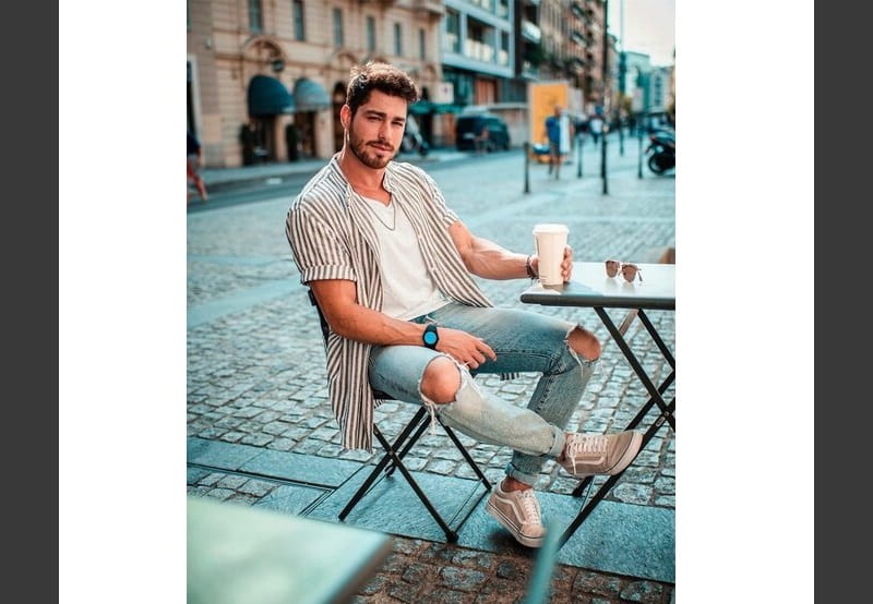 Poses de mão masculina