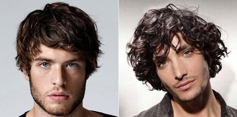 homens com o cabelo bagunçado